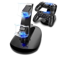 Cargador Dock Aaronmei Para Control Ps4 Dual Usb Negro