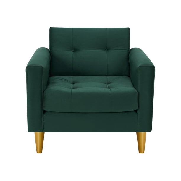 Sofa Retro 1c Felpa 01 Verde Botella