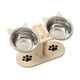 thumbnail image 4 of Cuencos Elevados Para Gatos, Cuencos Para Comida Y Agua Para Gatos De Interior, De Madera., 4 of 5