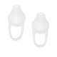 thumbnail image 2 of 1pair Universal Silicone Auriculares Eartips Caps Para Auriculares Inalámbricos Blanco, 2 of 2