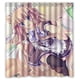 thumbnail image 1 of Cortina de ducha de baño con diseño de anime de chica encantadora con ganchos, tamaño 66 x 72 pulgadas, 1 of 3