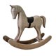 thumbnail image 1 of Estatua De Caballo Mecedor De Madera, Artesanías Para Chimenea, Gabinete, Mesa, Centro De Mesa, Gris, 1 of 5