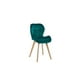 thumbnail image 1 of Silla Mariposa de Terciopelo Verde Estilo Mariposa con Patas de Madera, 1 of 3