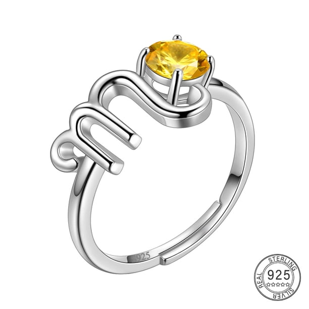 Stunning 925 Sterling Silver Constellation Ring with Zircon Adjustable Design - Perfect Gift for Women