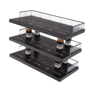 Bothyi - Diseño De Estacionamiento De Coche Diorama, Escala 1:64, Modelo De Vehículo Fundido A Presión, Vitrina