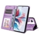 thumbnail image 5 of Funda tipo cartera FOXDOCK para OPPO F25 Pro , diseño girasol en relieve, cuero PU, cierre magnético, soporte y tarjetero, 5 of 5