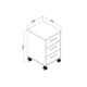 thumbnail image 3 of Cajonera Con Ruedas Tokio Rustico, 3 of 3
