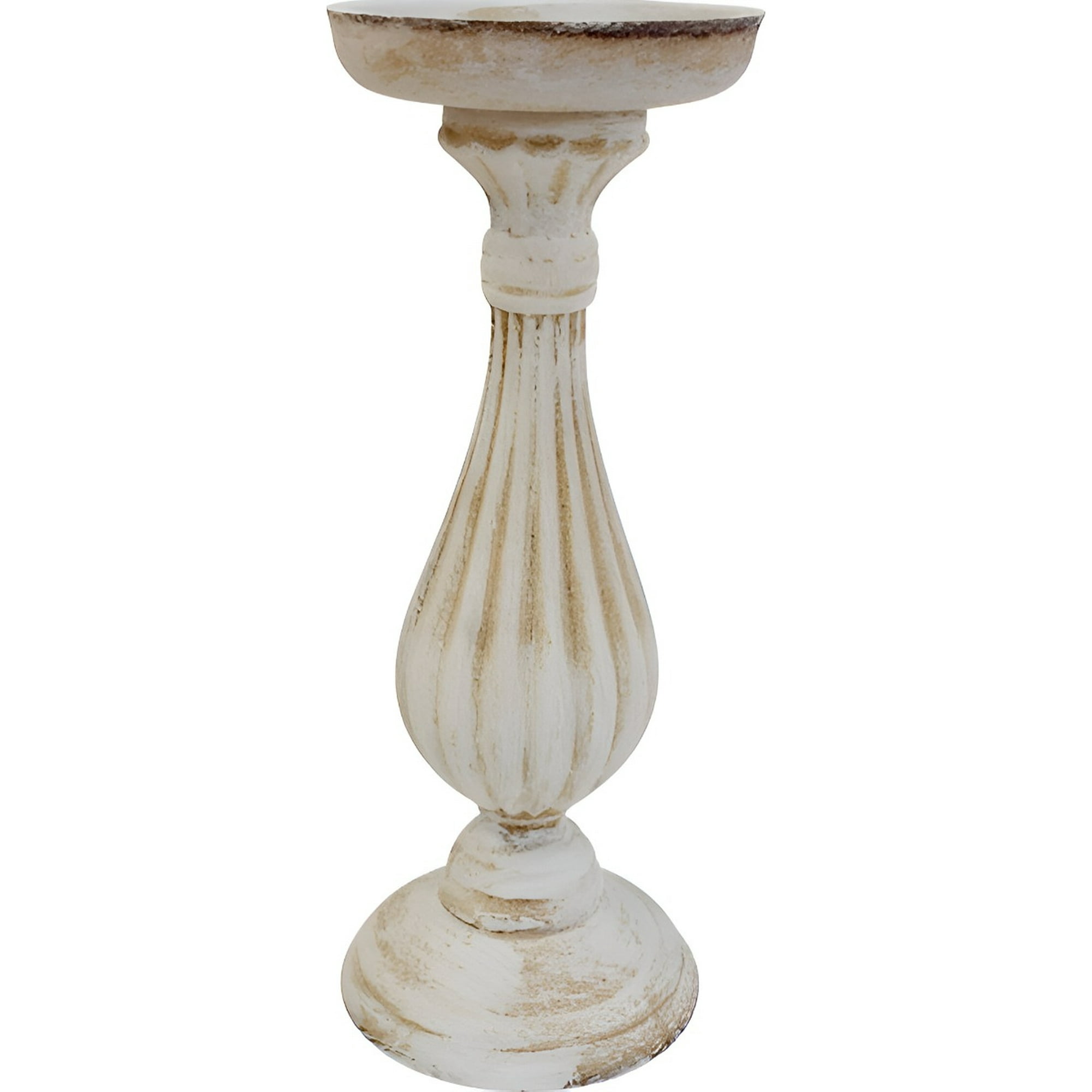 Genérico - Candelabro Blanco Romano Decorativo Pedestal Pilar 28cm Jhn