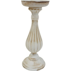 Genérico - Candelabro Blanco Romano Decorativo Pedestal Pilar 28Cm Jhn