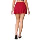 thumbnail image 3 of INSPIRE CHIC Faldas Mini Fluidas para Mujeres con Capas de Malla, Dobladillo con Volantes, Cintura Elástica con Lazo, Falda Corta con Capas S Roja, 3 of 6