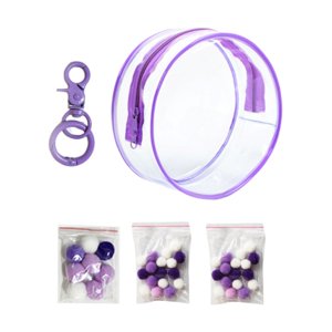 Magideal - Estuche De Exhibición De Muñecas De Pvc Estuche De Almacenamiento De Mini Muñecas Bolsa Pequeña A Prueba De Polvo Para Muñecas Bolsa Pequeña , Púrpura Púrpura