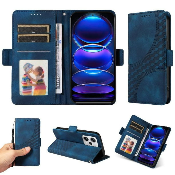 Carcasa FOXDOCK Xiaomi Poco X5 Pro 5G de cuero PU, diseño acolchado clásico, protección contra caídas y rayones