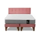 thumbnail image 5 of Cama Europea Zen Best 2 Plazas Colchon Resortes Base Dividida + Respaldo Tela Palo Rosa, 5 of 6