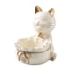thumbnail image 4 of Estatuilla De Resina, Regalo, Estatua De Gato De La Suerte Para Sala De Estar, Estante, Mesa Central, Color Crema, 4 of 5