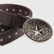 thumbnail image 3 of Cinturón Cowboy Mujer Con Tachas Hebilla Estrella Western gris Talla Única, 3 of 4