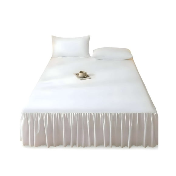 Faldón De Cama Con Volado Protector De Base De Cama King 05