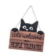 thumbnail image 2 of Letrero De Bienvenida Con Forma De Gato Divertido, Placa De Madera Para Decoración De Exteriores, 2 of 5