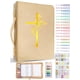 thumbnail image 1 of Funda para Biblia Loorow de cuero PU con cruz, 1 of 7
