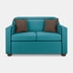 thumbnail image 2 of SOFA ZAFIRO 2 CUERPOS TURQUEZA, 2 of 6