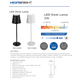 thumbnail image 4 of Lampara de Mesa 2W Recargable Negra, 4 of 4