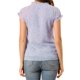 thumbnail image 3 of INSPIRE CHIC Blusa Floral de Mujer con Manga Corta de Gorro Chiffón Casual con Volantes Morado XS, 3 of 7