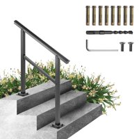 Pasamanos Vevor Para Escaleras Exteriores, Escalera Ajustable De Aluminio