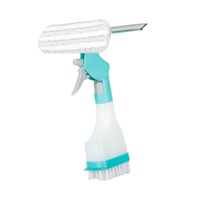 Bothyi - Limpiador De Ventanas Con Escobilla De Goma, Pulverizador De Mano, Limpiacristales Para Duchas Y Espejos De Coche.