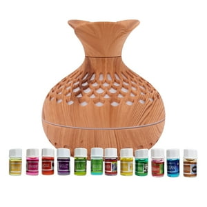 Disparo - Pack Humidificador Forma De Flor + 12 Esencias Aromaticas