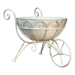 Genérico - Soporte Macetas Ornamentado Plantas Carretilla Flores Jhn