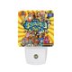 thumbnail image 1 of La Hora de Aventura de Banana Splits Luz nocturna LED con sensor de anochecer a amanecer para dormitorio, baño, pasillo, escaleras - Lámpara LED nocturna de enchufe, 0.5W - 1 pieza, 1 of 6