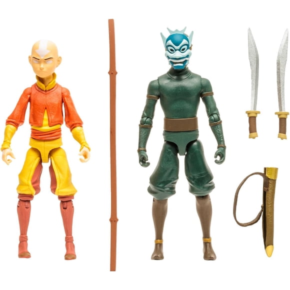 Figura de acción McFarlane Toys Avatar TLAB Aang vs Zuko 5 pulgadas