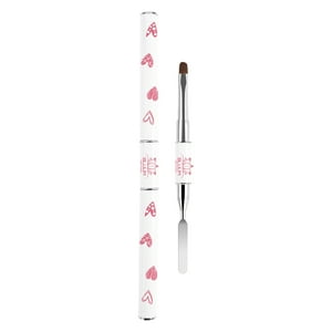 Bluum Creative Nails - Pincel Doble Para Polygel Profesional Bluum Heart