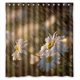 thumbnail image 1 of Cortina de ducha estilo flor de nieve de bienvenida, juego de cortinas de baño con ganchos, tamaño 66 x 72 pulgadas, 1 of 3