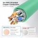 thumbnail image 5 of Cable Ethernet Matters Cat 6A de 150 pies, verde, sin enganches, 5 of 8