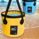 thumbnail image 2 of 1pc Collapsible Portable Lifting Bucket Outdoor, Fishing Bucket Folding Bucket Water Storage Bag For Camping Hiking Travel Fishing Caravan Washing, 6 Colors (Black), 2 of 3