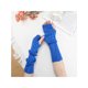 thumbnail image 5 of INSPIRE CHIC Calentadores de brazos de punto de color sólido Guantes sin dedos Largos hasta el codo Cubierta tejida para invierno Talla única Azul, 5 of 6