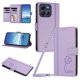 thumbnail image 1 of Funda Cartera Trébol para Motorola Moto G86 con Ranuras Tarjetas y Carga Inalámbrica Morado claro, 1 of 6