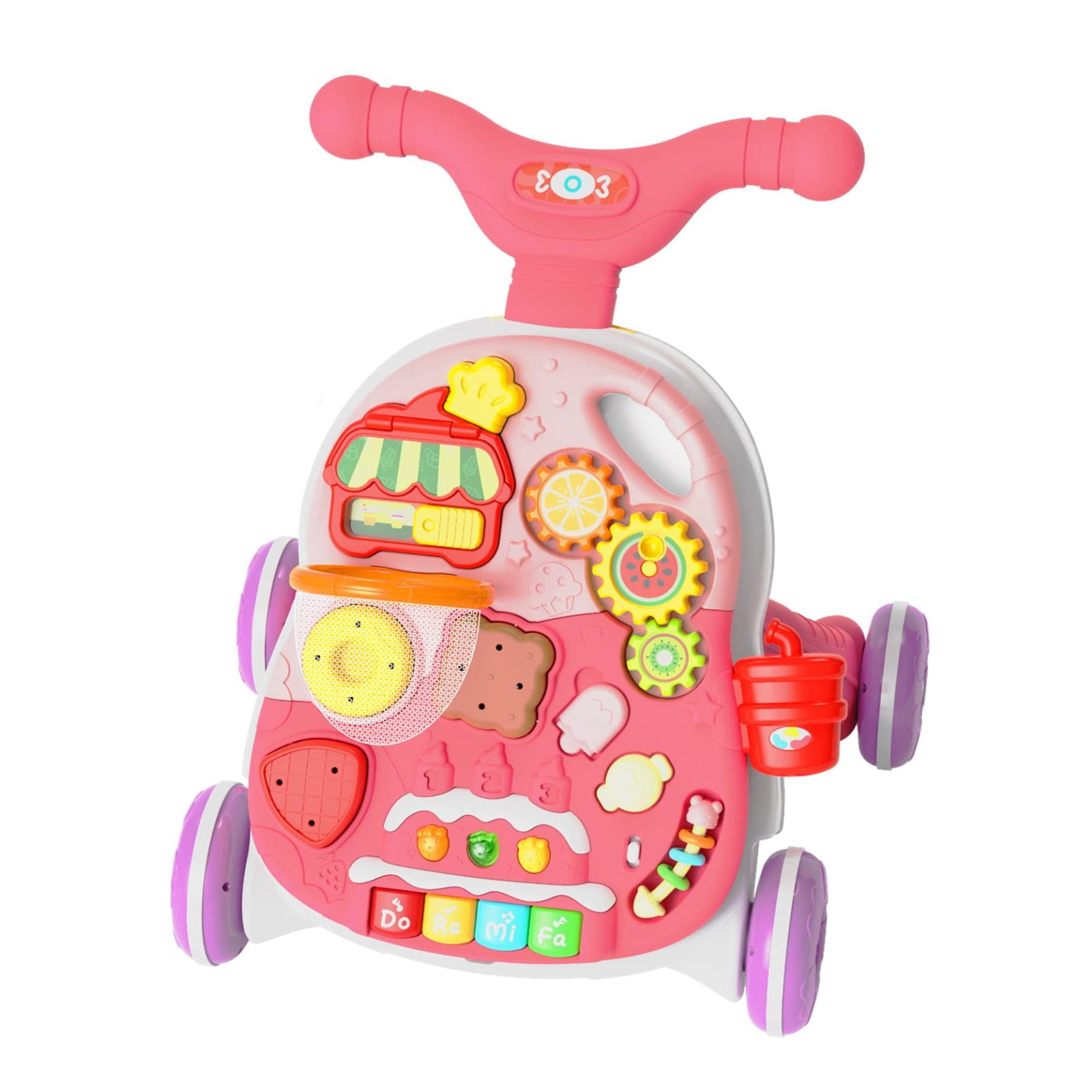 Kidscool - Caminador Multifunción 4 En 1 Rosado