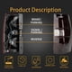 thumbnail image 2 of Conjunto de luces traseras MikaFex compatible con Chevy Tahoe/Suburban 2007-2014, 2 of 6