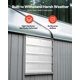 thumbnail image 4 of Extractor de aire VEVOR 46 cm con compuerta, 2200 CFM, motor AC 220 V, 4 of 9