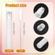 thumbnail image 2 of 6 botellas con rodillo de 10 ml, recipientes portátiles con rodillo y tubo dispensador, rellenables, de plástico mate, para aceites esenciales, perfumes, viajes., 2 of 7