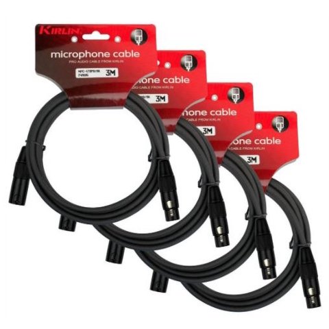 Pack 4 Cable Microfono Serie C Xlr3M Kirlin Mpc4-470Pb-3