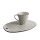 thumbnail image 1 of Set de plato y taza de cerámica, 1 of 3