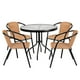 thumbnail image 1 of Set terraza Maceio 4 sillas + Mesa vidrio 80x70 cm Beige, 1 of 8