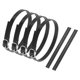 thumbnail image 1 of Uxcell 2 Pares de Correas de Reemplazo para Tobillo para Tacones Banda de Cuero, Negro Piano, 1 of 7