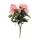 thumbnail image 4 of ramo de flores rosa francesas artificiales boda decoración floral casa rosa, 4 of 5