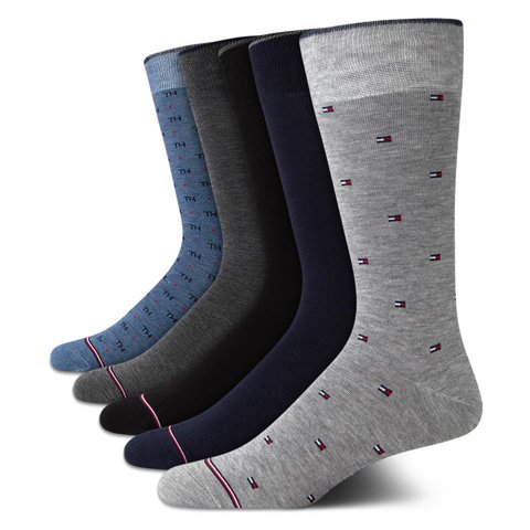 Calcetines De Vestir Tommy Hilfiger, 5 Unidades, Ligeros, Para Hombre