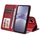thumbnail image 4 of Funda Billetera para Huawei Nova 12 con Porta Tarjetas y Soporte Ajustable Rojo, 4 of 5