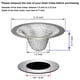 thumbnail image 2 of Coladores para desagüe de lavabo Seatery de acero inoxidable de 1,0", 2 of 6