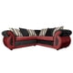 thumbnail image 1 of Seccional Dominga Chenille Tipo Lino Rojo 3 Cuerpos, 1 of 5